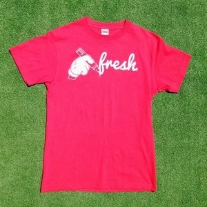 Fresh Tagged Script Graffiti Style Mickey Mouse Art Drawing Hands Medium Shirt